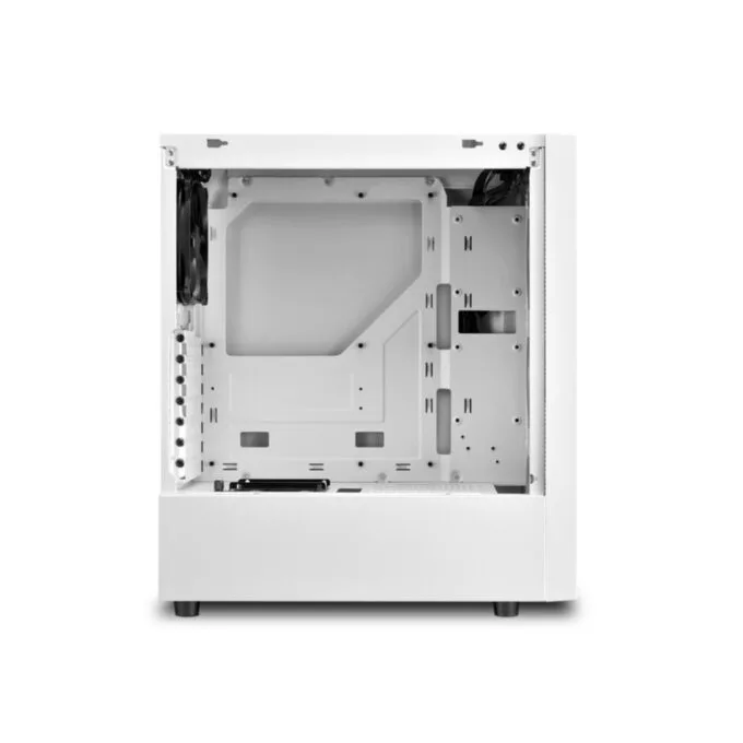 Sharkoon RGB Slider - Mid Tower PC Case - White, Tempered Glass Side Panel, Front RGB, ATX/mATX/Mini-ITX Support — image 5