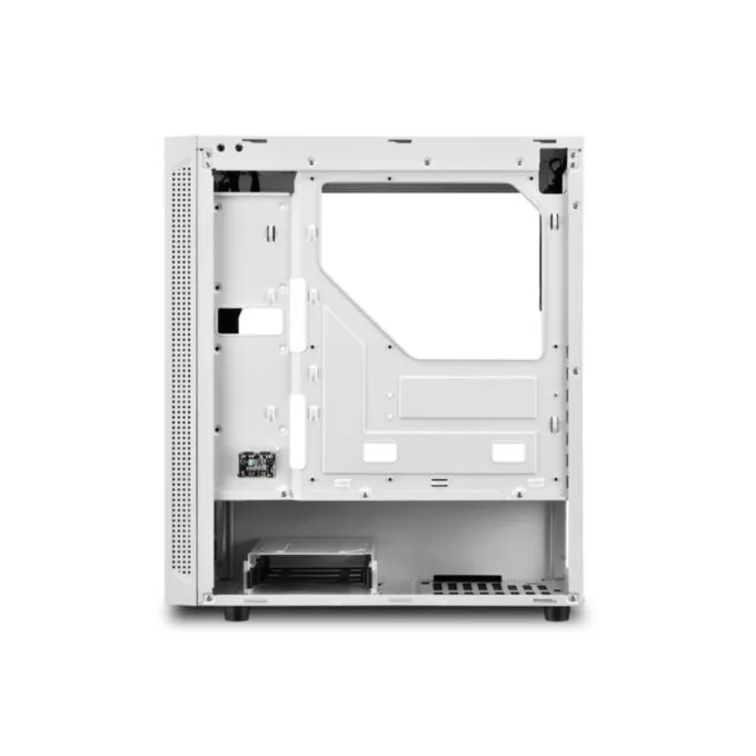 Sharkoon RGB Slider - Mid Tower PC Case - White, Tempered Glass Side Panel, Front RGB, ATX/mATX/Mini-ITX Support — image 6