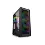 Sharkoon RGB Wave - Mid-Tower PC Case - Tempered Glass, 4x RGB Fans, USB-C Gen2