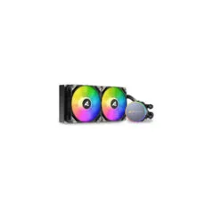 Sharkoon S70 RGB - 240mm AIO Liquid Cooler - Black, ARGB, 2x120mm PWM Fans