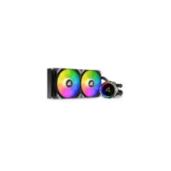 Sharkoon S80 RGB - 240mm AIO Liquid Cooler - 2x120mm PWM ARGB Fans, Black