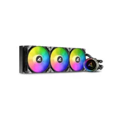 Sharkoon S90 RGB Liquid CPU Cooler - 360mm Radiator - 3x120mm ARGB Fans - Black