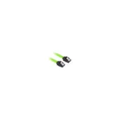 Sharkoon SATA III Cable - 0.3 m - Sleeved, Black & Green, 6 Gbit/s