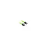 Sharkoon SATA III Cable - 0.3 m - Sleeved, Black & Green, 6 Gbit/s