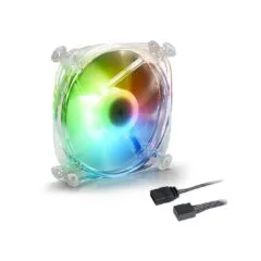 Sharkoon SHARK Disc PWM RGB Fan - SHARK Disc - 120 mm, Transparent