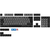 Sharkoon SKILLER SAC20 - 115-piece German ISO Keycap Set - Black, QWERTZ, Mechanical switch compatible