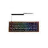 Sharkoon SKILLER SGK50 S2 Wood PBT holz schwarz US-Layout Gateron G Pro 3.0