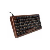 Sharkoon SKILLER SGK50 S3 Wood PBT holz schwarz US-Layout Gateron G Pro 3.0