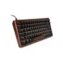 Sharkoon SKILLER SGK50 S3 Wood PBT holz schwarz US-Layout Gateron G Pro 3.0
