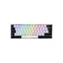 Sharkoon SKILLER SGK50 S4 - 60% Portuguese QWERTY Mechanical Keyboard - White, Kailh Red, RGB, RF + USB-C