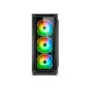 Sharkoon TK4 RGB - Mid Tower PC Case - Black, RGB Fans, ATX/mATX/Mini-ITX, 4x120mm Included