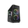 Sharkoon V1000 RGB - Mini Micro-ATX Case - Black, RGB Fans, 240mm Front Radiator