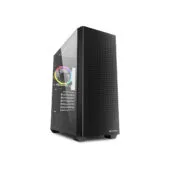 Sharkoon VS9 RGB - Mid Tower PC Case - Black, ATX/Micro-ATX/Mini-ITX, RGB, USB-C