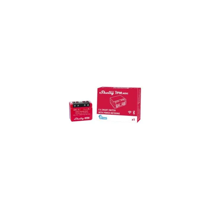 Shelly Relais '1PM Mini Gen. 3' WLAN BT Messfunktion max 8A 1 Kanal Unterputz — image 6