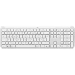 SIGNATURE SLIM WIRELESS K950 - K950 - White, Full-size (100%), 2.4 GHz + Bluetooth, Scissor key switch