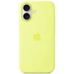 Silicone Case iPhone 17 with MagSafe - Neon Yellow