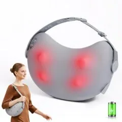 SKG Back-Waist-Neck Wireless Massager with Heat - T1-2 Pro - Back-Waist-Neck Wireless Massager with Heat