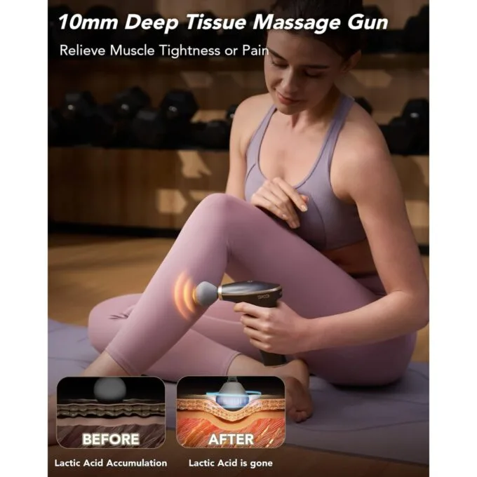 SKG Body Gun Massager - FS700 - 600-3200 RPM & LED Display — image 9