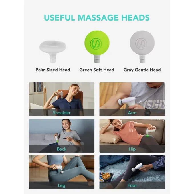 SKG Body Gun Massager Mini F5-EN White — image 3