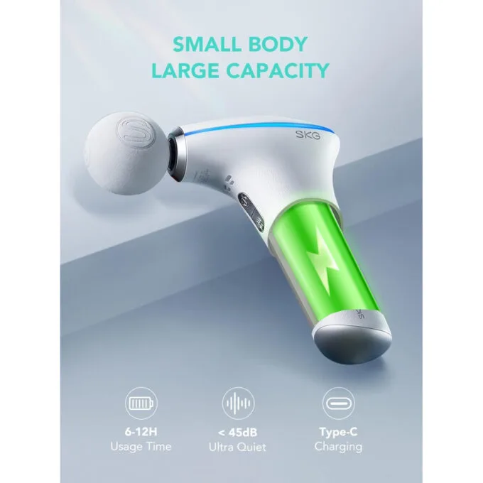 SKG Body Gun Massager Mini F5-EN White — image 6