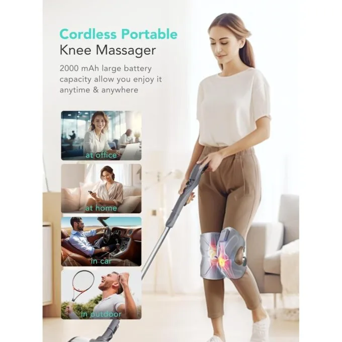 SKG Knee Massager - W3 Pro - Vibration & Heat Knee Massager — image 5