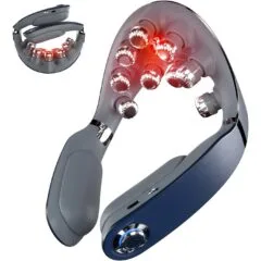 SKG Neck Massager - G7 Pro-Fold - Pulse-Heat-APP-Multiple Heads