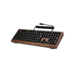 SKILLER SGK50 S2 Wood PBT(holz schwarz. ES-Layout. Gateron G Pro 3.0 Yellow)