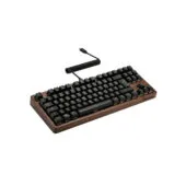 SKILLER SGK50 S2 Wood PBT(holz schwarz. IT-Layout. Gateron G Pro 3.0 Yellow)