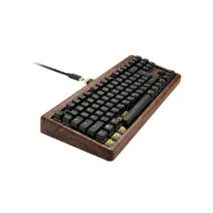 SKILLER SGK50 S3 Wood PBT(holz schwarz. IT-Layout. Gateron G Pro 3.0 Yellow)