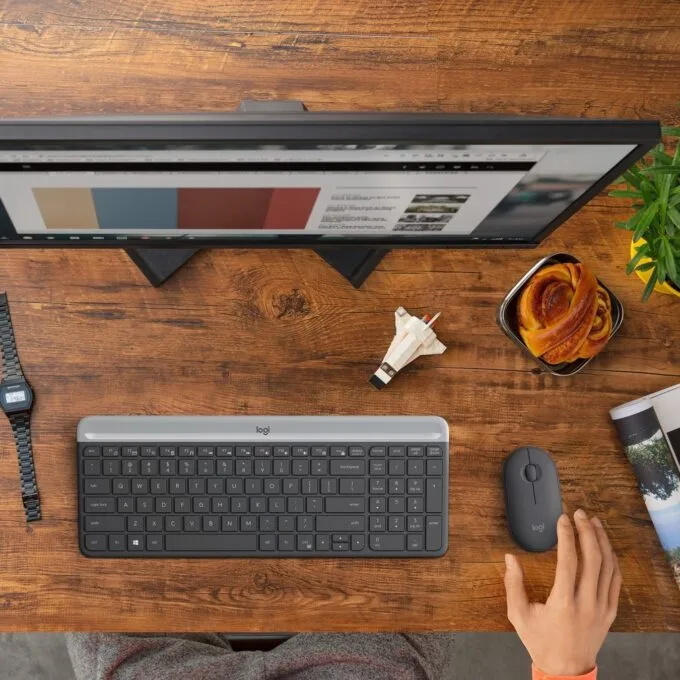 SLIM WRLS KEYBOARD MOUSE COMBO - MK470 - Graphite, AZERTY, 2.4 GHz RF Wireless — image 15
