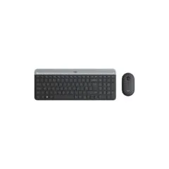 SLIM WRLS KEYBOARD MOUSE COMBO - MK470 - Graphite, AZERTY, 2.4 GHz RF Wireless