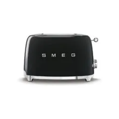 SMEG Toaster 2-Schlitz kompakt 50s Style TSF01BLEU. Schwarz. Hochglanz