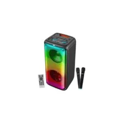 SonicGear 2 x 8'' Portable Karaoke Speaker with Voice Changer - AudioXPro800HD - 2 x Wireless Microphones included