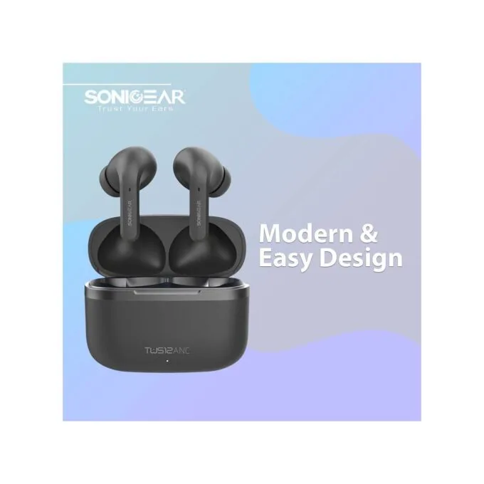 SonicGear EARPUMP TWS - 12 - ANC Sweatproof Earphones Black — image 2