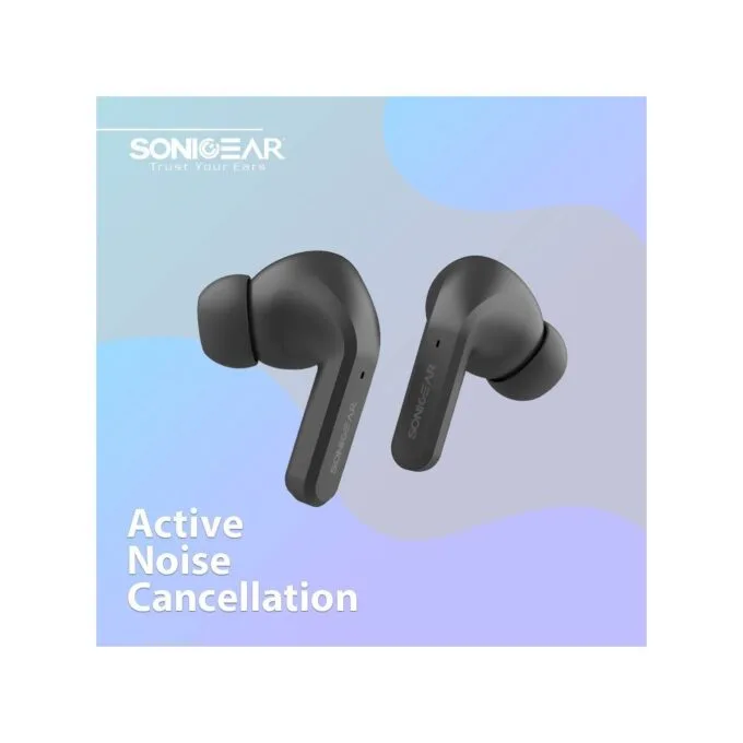 SonicGear EARPUMP TWS - 12 - ANC Sweatproof Earphones Black — image 3