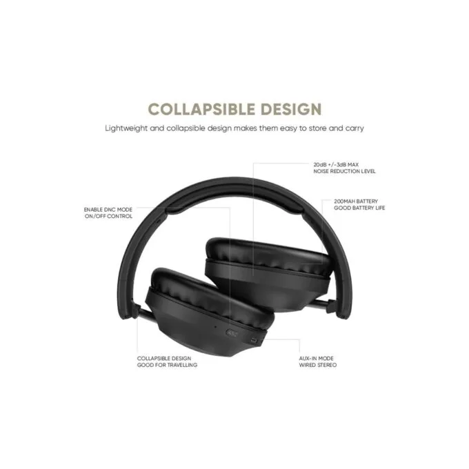 SonicGear Headphones - DNC3000 - Bluetooth AIRPHONE Platinum Silver — image 6