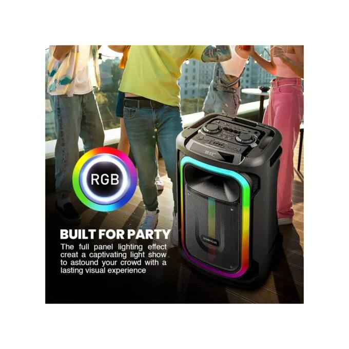 SonicGear HYPERBOX - 1500 Pro - 15'' Portable Karaoke Speaker 240W BT USB 2x Wireless Mics — image 5