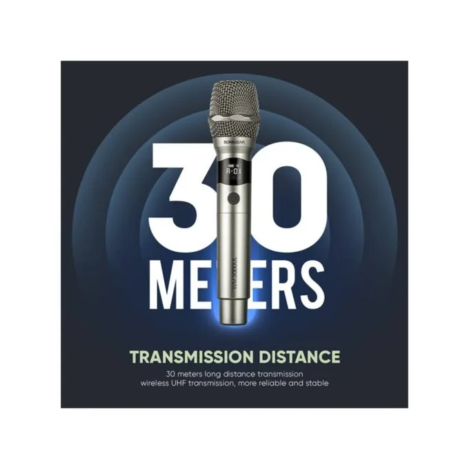 SonicGear Microphone Wireless 2xHandsets - WM 3000UL - DUAL Obsidian — image 6