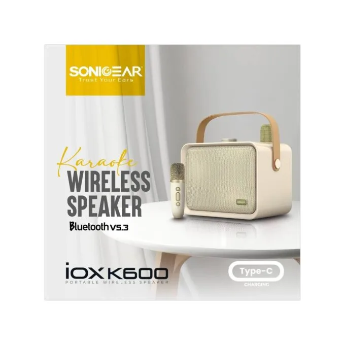 SonicGear Portable Speaker - K600 - SonicGear Portable Speaker BT Wireless Dual Mics iOX Souffle — image 2