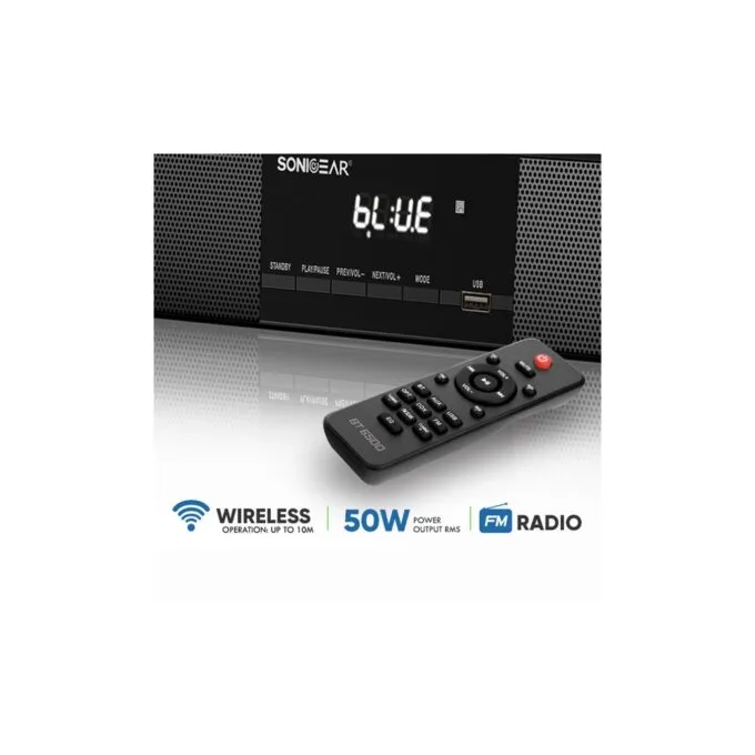 SonicGear SoundBar - BT-6500 - 200W & Wireless SubWoofer BT-USB-FM-HDMI — image 4