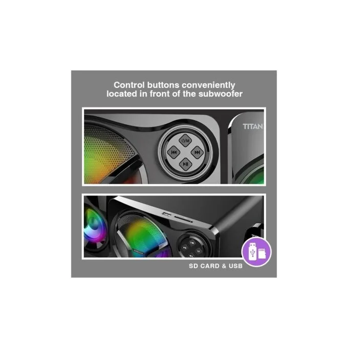 Sonicgear - Titan3 - USB Powered 2.1 PC Speakers — image 4