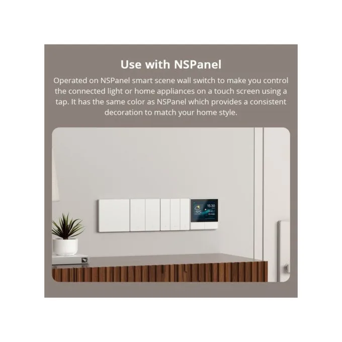 Sonoff Matter WiFi Smart Wall Mechanical Switch 2-Button White - M5 - Matter WiFi Smart Wall Mechanical Switch 2-Button White — image 12