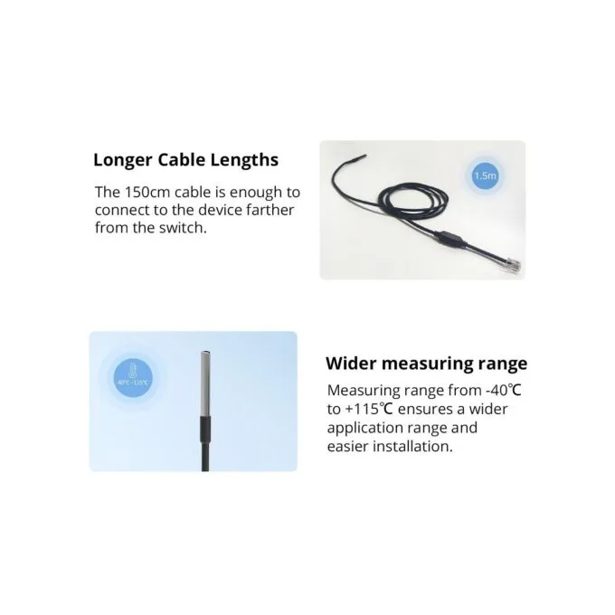 Sonoff Smart Sensor Temperature & Humidity Tube - WTS01 - Smart Sensor Temperature & Humidity Tube — image 3