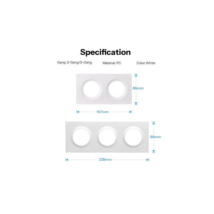 Sonoff Wall Switch Frame 2Gang — image 6