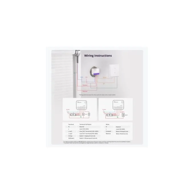 Sonoff WiFi Smart Switch - MINI-RBS - For Roller Shutter — image 5
