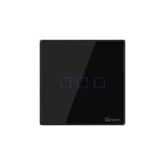 Sonoff WiFi Smart Wall Touch Switch Black - T3 UK 3C - Black