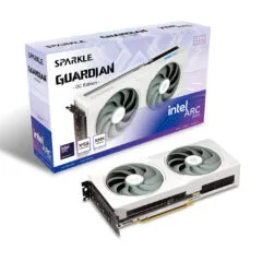 SPARKLE Guardian Luna OC - Intel Arc B570 - White, 10GB GDDR6, 2660MHz