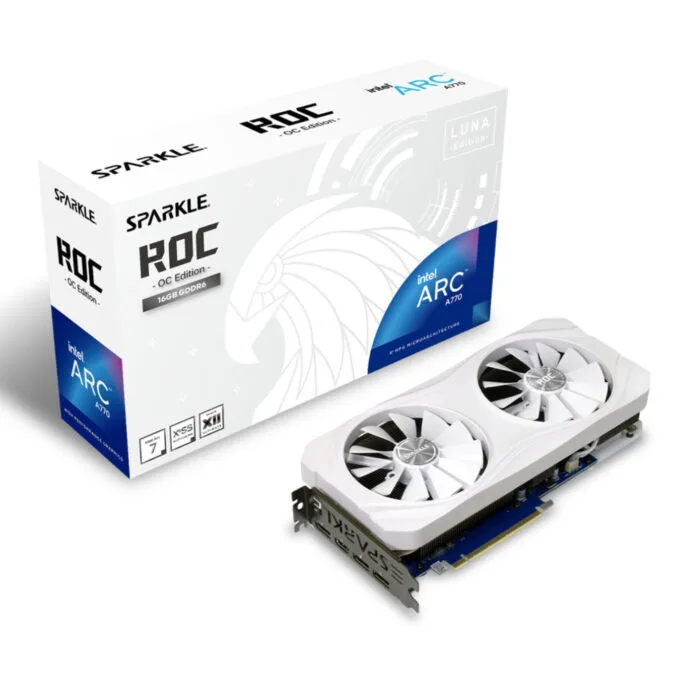SPARKLE Intel Arc A770 ROC Luna OC - White, 16GB GDDR6, 2300 MHz Boost — image 1