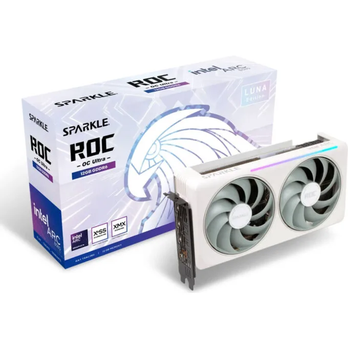 SPARKLE Intel Arc B580 ROC Luna OC Ultra - 12GB GDDR6, Blue, 2Fans, 210W — image 1