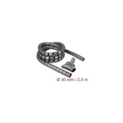 Spiral hose with pull-in tool, 2.5 meters x 30mm, cable hose